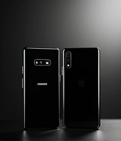 generate image consist of samsung and apple phones add black
shade ,add black shade i need just black shade
add black shade
