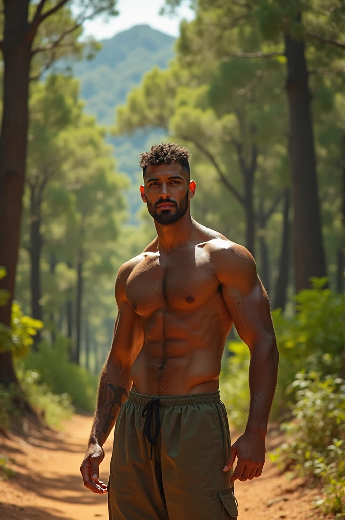 man without clothes