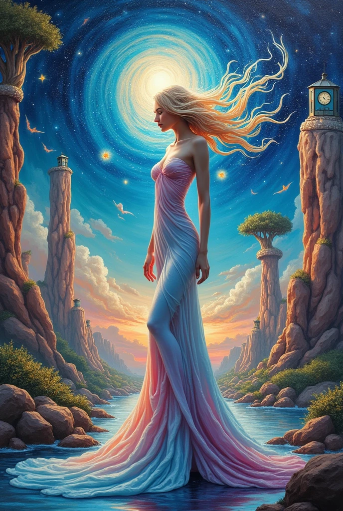a parallel World without measurement
painting