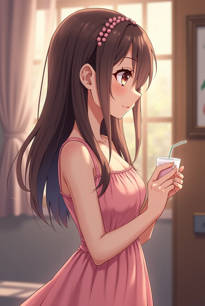 Beautiful anime girl exposes her vagina to a 12 year old boy