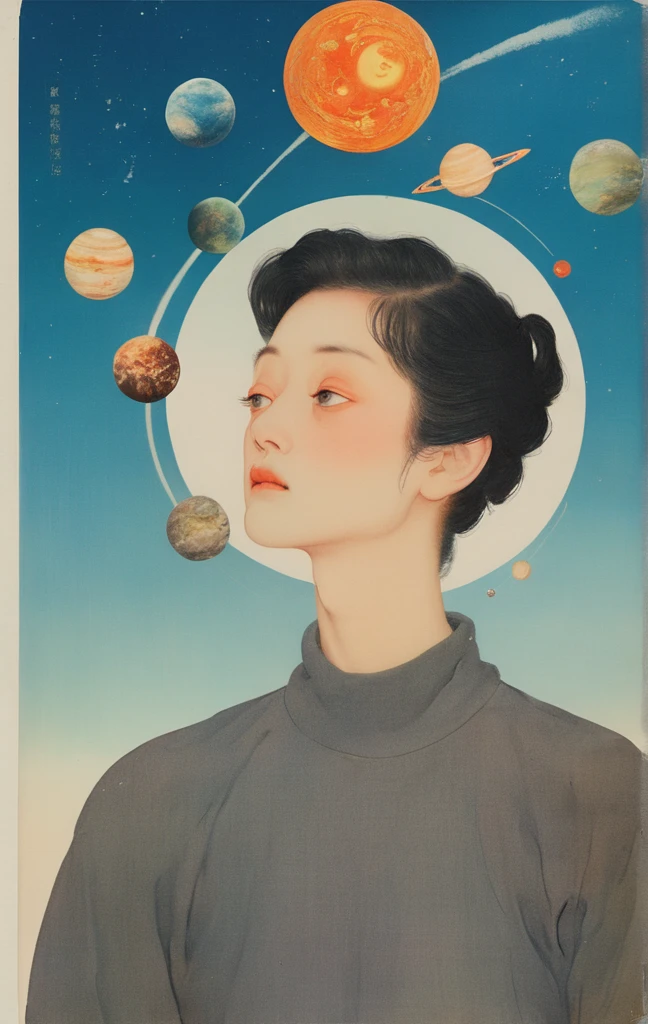 We are all alone、Looking up at the sky with the naked eye、{{Specially shaped head、Faces of the Planets}}、Invaded、