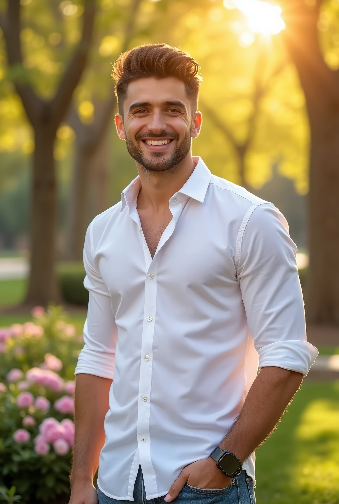 Handsome, warm, good figure, white 