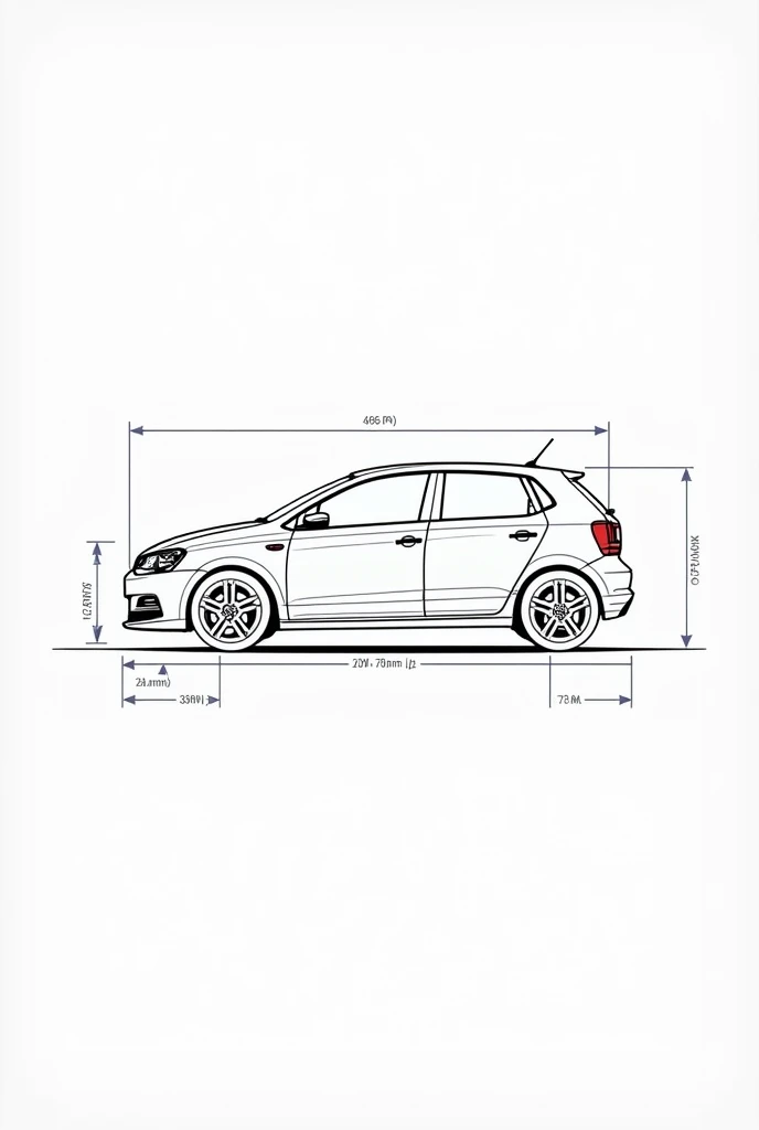Volkswagen Polo blueprint