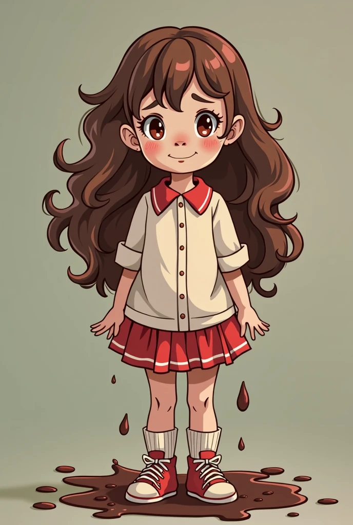 Girl poop