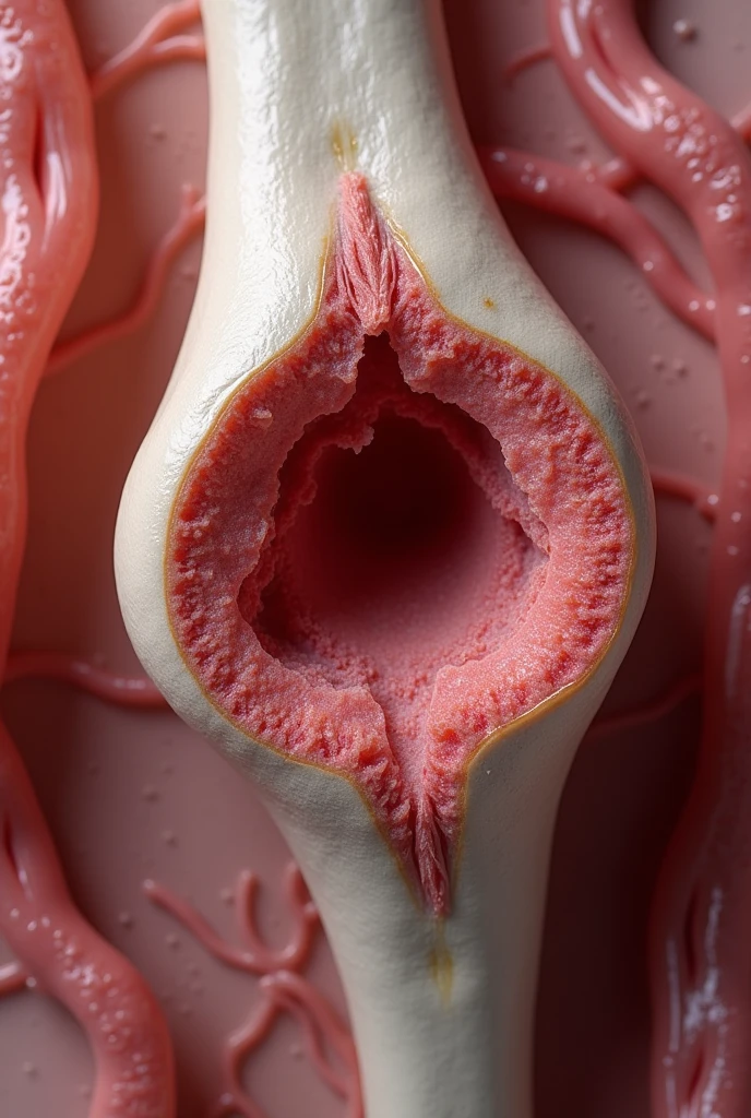 Bone marrow inside femur bone