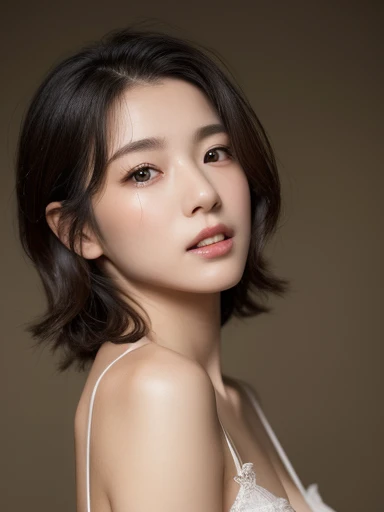 (8k、Live Shooting、Highest quality、masterpiece:1.2)、Very detailedな、Super Resolution、(Genuine、Photo:1.37)、High-quality RAW color photos、Professional photography、Very detailed and beautiful、Very detailed、8k、Amazing details、Large file size、Official Art、Very detailed CG Unity 8k wallpaper Very detailed woman、Mrs、A 30-year-old woman with a beautiful face, beautiful eyes、small face, youthful, Very detailed white skin、Very detailed fingers、Very detailed beautiful nose、Very detailed mouth、Perfect Anatomy、Detailed Background、Attentive service、White skin、Glowing Skin、semi-long、Genuine-looking face、Delicate eyes、Droopy eyes、Looking into the camera、Cowboy Shot、Positive、Standing posture、Dynamic Lighting、Show me skin、accessories included、Touching the cheek, lingerie, whole body portrait, skinny, small butt, thin thighs, beautiful breasts, beautiful clavicle, beautiful thighs