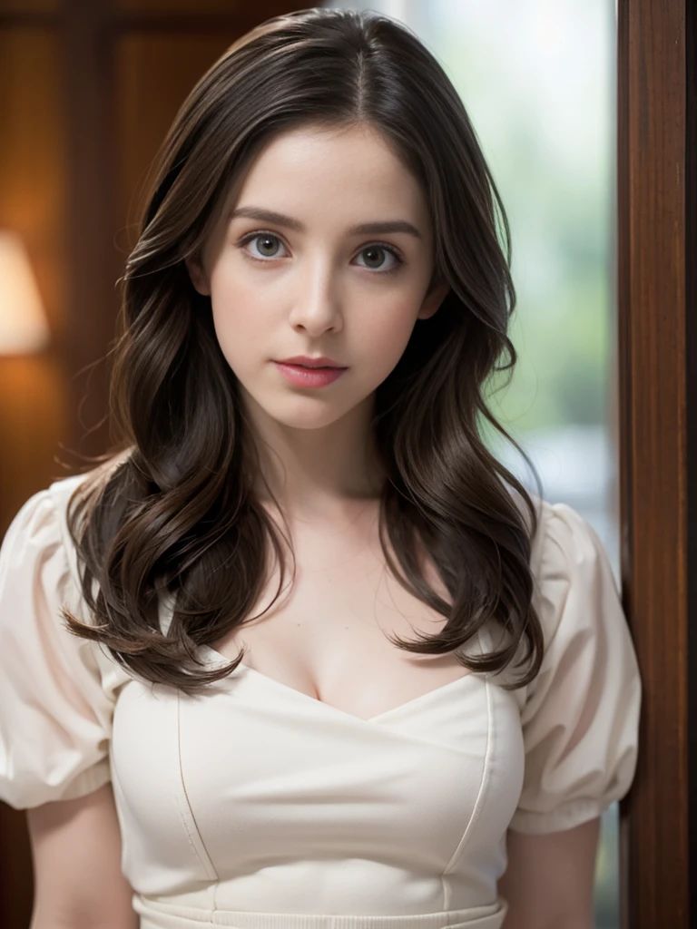 Alisonbrie111&#39;s photos, Dressed in white (Nightgown), ((lingerie)) On the Farm, Close-up shot, whole body, (Attention to detail肌:1.2),Very detailed, Playboy Centerfold, Playmate, 8k, Trending on Art Station, Complex, Attention to detail, Sharp focus, Model shot