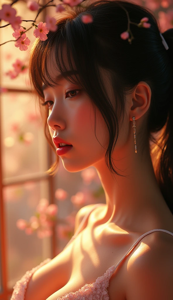 {{{{{3,318 trillion pixels high resolution, nsfw, A girl I thought was still very young showed her panting face and ample breasts so I gave her an aphrodisiac to make her look even sexier and her innocent appearance was tinted with a sexy aura, As she increases the concentration of the aphrodisiac she begins to kneeling straddling her lover and cowgirling, Realistic scenery and lovely nudity Japanese girl in a romantic Cylindrical crystal sparkling herbarium filled with flower oil, She's panting sleepy and pursing her lips just before accepting a cute kiss, unhooking her bra to reveal her nipples and full tits, thicken the lips look pretty, Her fluffy skin and curvy back, Boobs are fluffy and bouncy, Tits that get rounder bigger}}}}}, {{{{{detail of The panting face of a neat and cheerful girl loved by everyone, Her cute nipples and supple legs and romantic panting Inside a sparkling herbarium in female hormones oil depicted in detail, Trapping her in a cylindrical sparkling herbarium and oiling her to make her pretty and sexy, sideboob}}}}},{{{{{The hormones in the sparkling herbarium cause the innocent girl to change rapidly tits swelled up to huge gazongas form two beautiful mountains revealing a tight cleavage, It's too cute and innocent to see her go into her own world panting, magical in a romantic Cylindrical crystal herbarium filled with female hormones, All the sexiness that's amplified inside her makes her panting, Cuteness preserved forever shining in exchange for life from her, her beautiful slender underbust, slender curvy cute waistline, an lewd fetish for lips and necks and waistlines, her clearer nip line from underbust to hips, gloomy straight long ribbon twintails wig, thick vivid lips}}}}},{{Extremely detailed}},{{{{{heroine girl's Sexually unused body with pure and innocent aura}}}}}