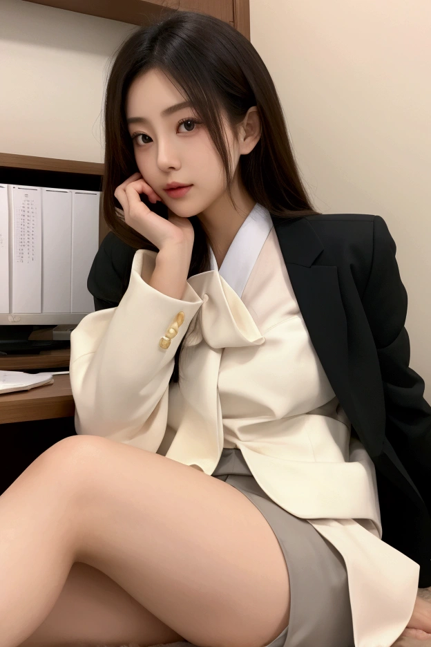 Japanese OL、Formal attire considered sexy.、Working in the office、Show your underwear
