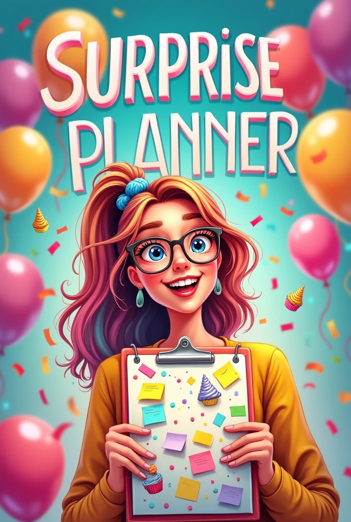 A advertisement card written on it " SURPRISE PLANNER "