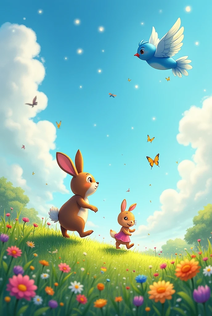 High and low, in the sky or down below,
Near and far, here we are!
Opposites, opposites, they're all around,
Listen close, you'll hear the sound!
