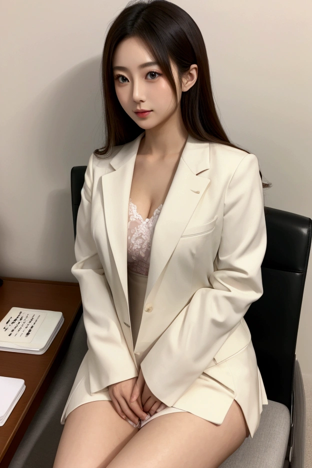 Japanese OL、Formal attire considered sexy.、Working in the office、Show your underwear