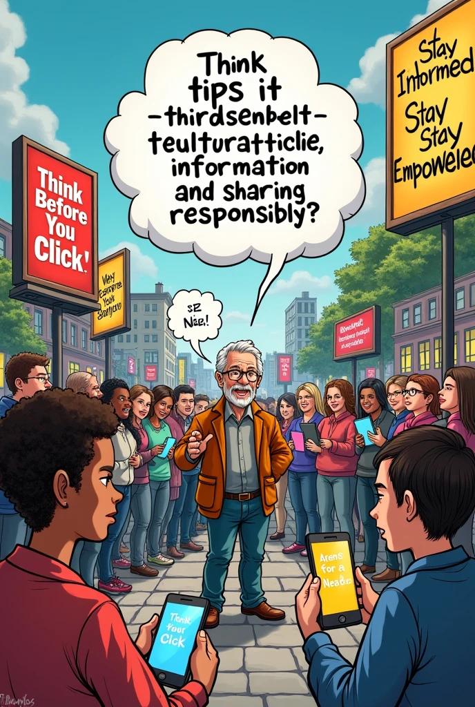 Make a poster or editorial cartooning about how are you going to relate this to responsible use of social media and information in a democratic society.