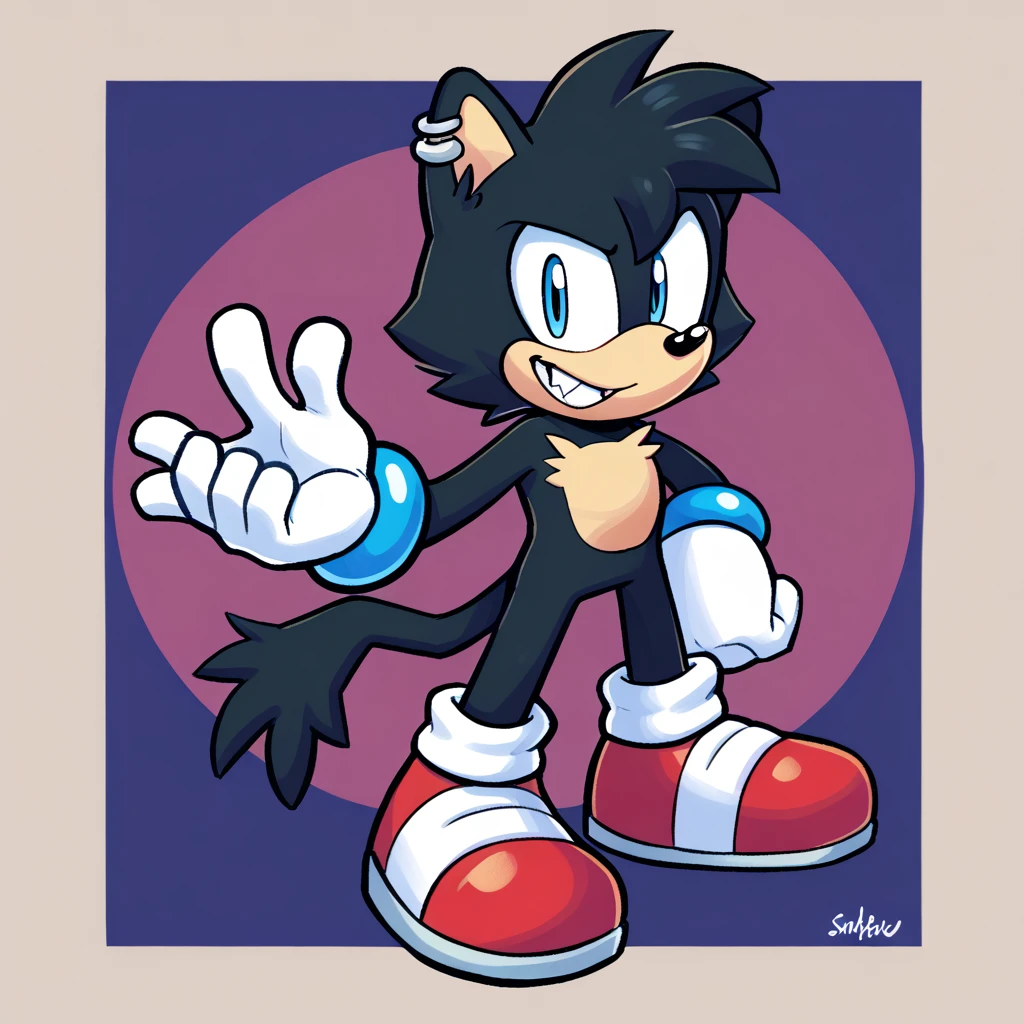 Name: Unfinished Harry

Appearance: he is a black cat that has one arm and one pupil in one of his eyes, and he has black fur and wearing red shoes with white stripe on them and that’s his appearance.

Personality: He is a smart Alec and he is sometimes a little pest of pestering and he is a happy and lovable guy.  


Goals: Unfinished Harry’s goal is to find a ancient pencil to draw the rest of himself and be back to normal and full body.