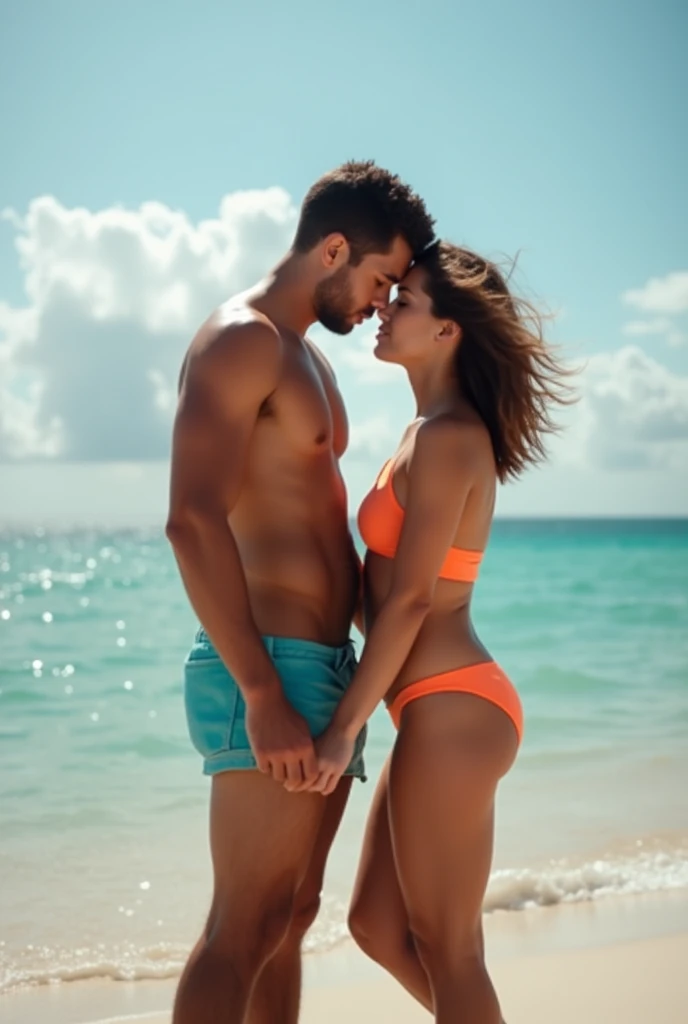 A boy 20 year old fucking a 18 year old girl in the beach 