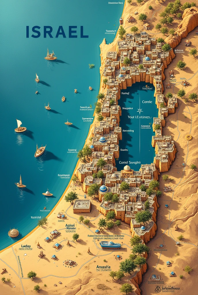 Map of Israel