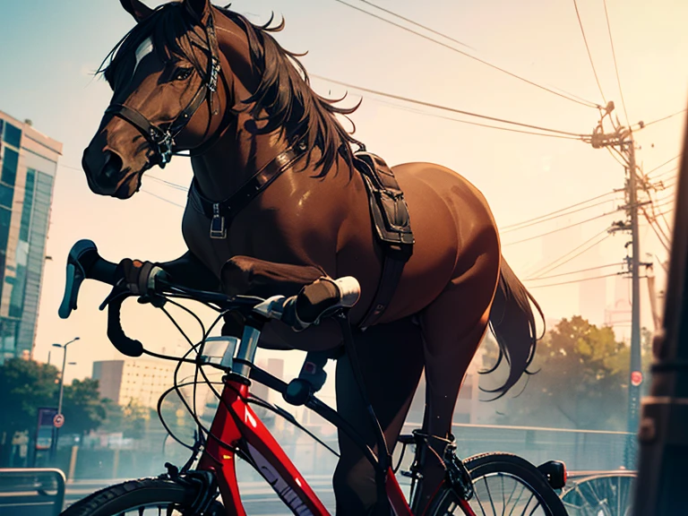 Runaway, (Riding a Bicycle:1.3), photograph, Loyal, uhd, retina, masterpiece, ccurate, anatomically correct, textured skin, super detail, high details, high quality, best quality, highres, 4K