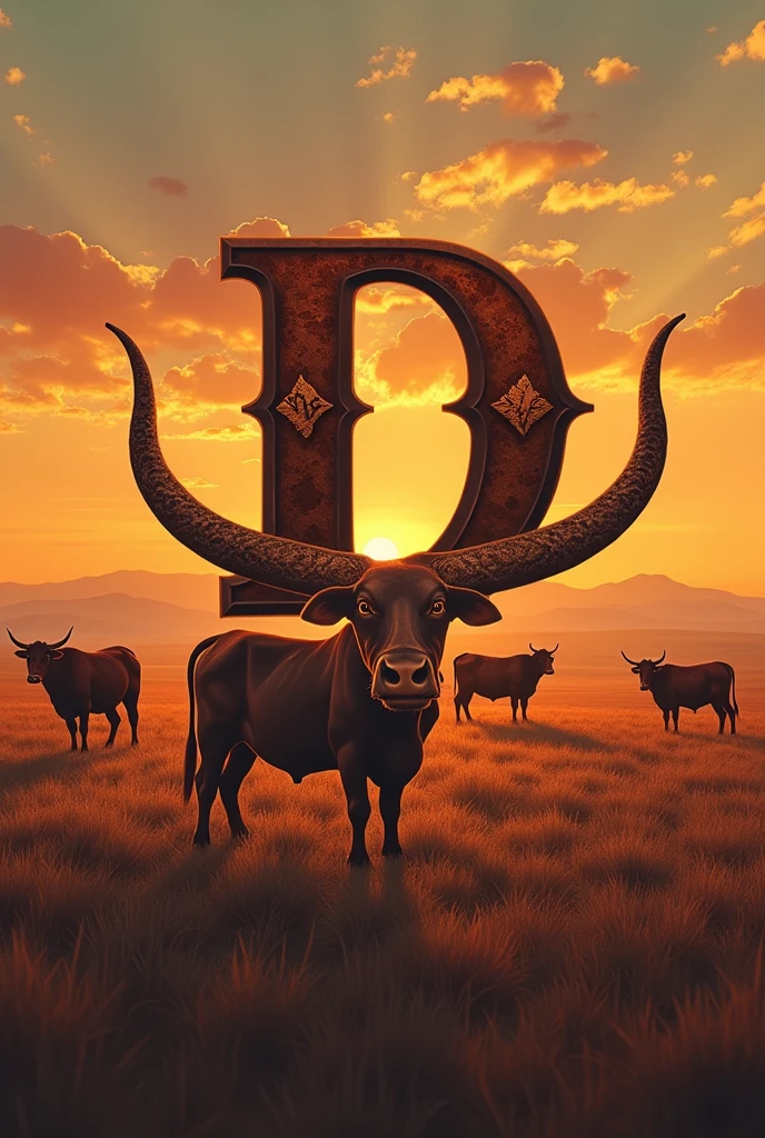 Letters that say D' tadeo, that it be a logo that represents cattle ranching
