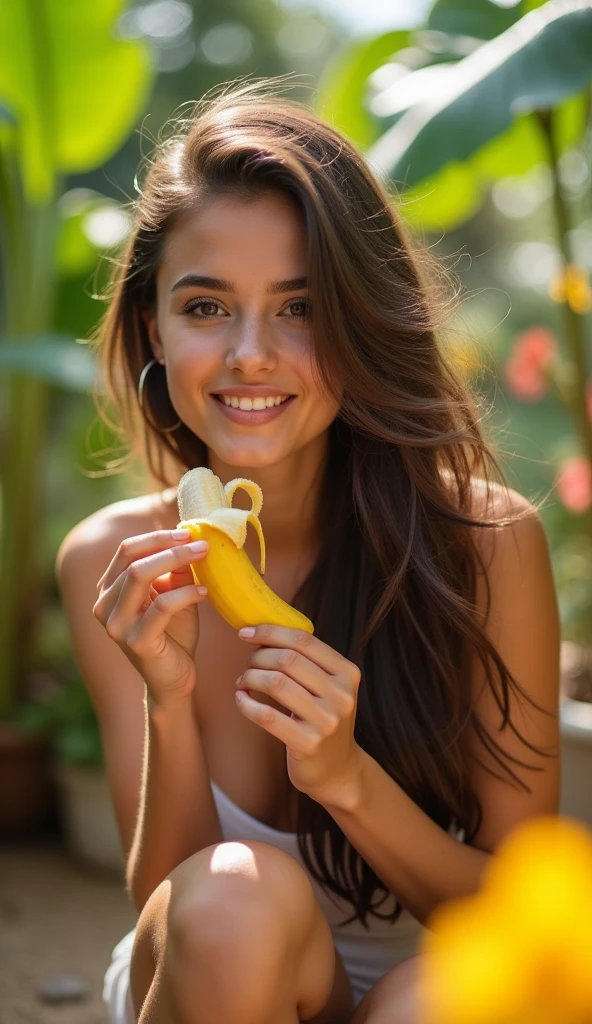 comendo banana