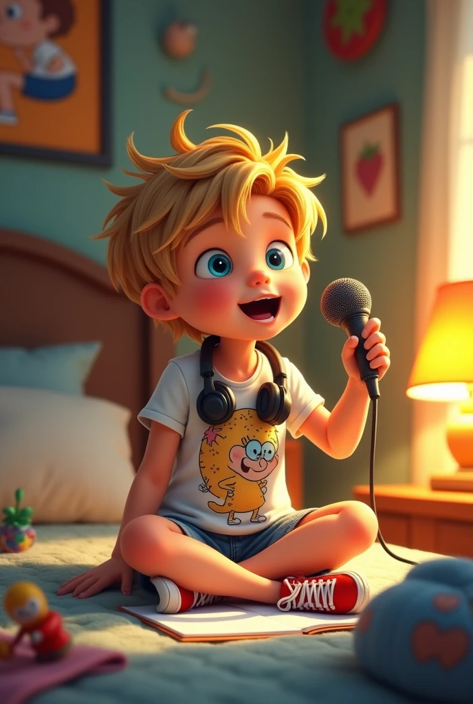 A simple boy character for you tube dubbing 