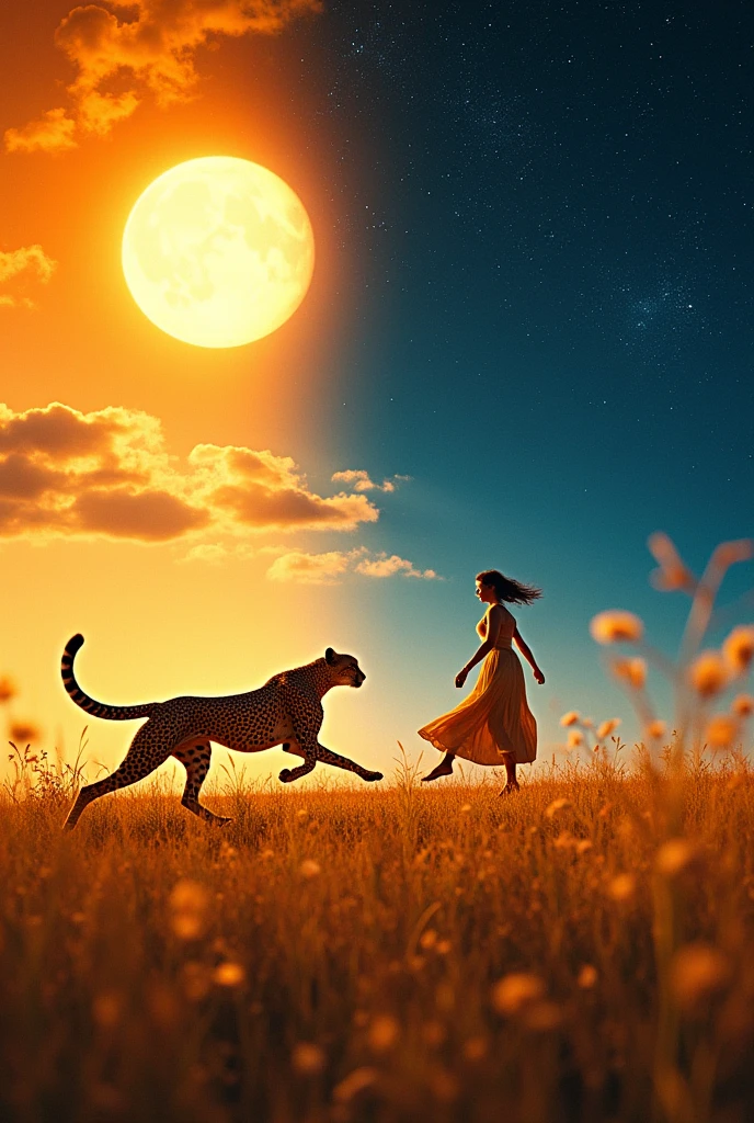 Fast and slow, they're on the move,
Fast like a cheetah, slow like a groove,
Hot and cold, oh what a feel,
Hot like the sun, cold like steel.

