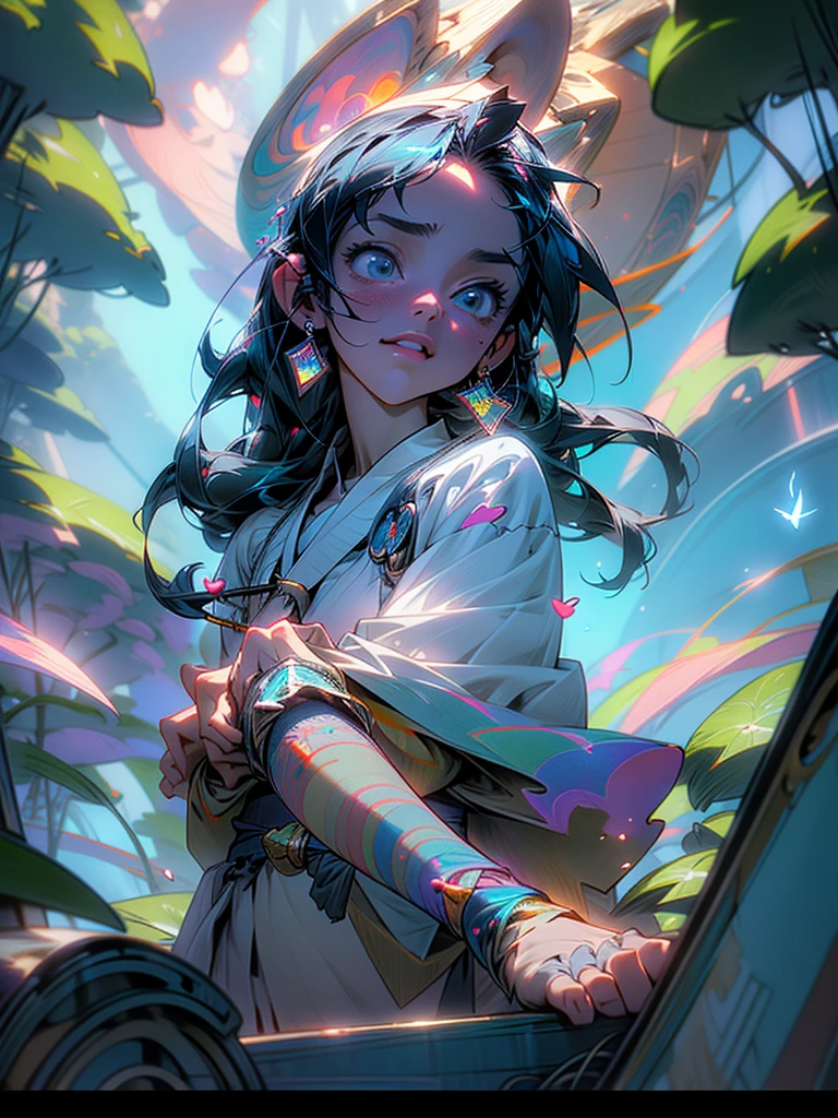 Anime Heavenly Tokyo School With School Bus The blazing Mesmerizing view with beautiful grand view with lots of mesmerizing and rich carved lots of details Black, and Cherry Tomato, Navy Blue and Kelly Green colors and add-ons heavenly view middle of the day with grand fairy view peaceful with magical heaven with some paint rainbow line glowing effect, Overhead View, Bird’s Eye View, Aerial Shots view, deadly hyper realistic, insanely detailed magical sky with glowing lines and lots of catchy fillers and add-on and unreal heavenly mythical vibe, cozy, heart warming feeling, with trees and plant, peaceful magical vibe with eye catchy unique gradient color combination, concept art, anime, key visual, trending pixiv fanbox by wlop and greg rutkowski and makoto shinkai and mamoru hosada and studio Ghibli