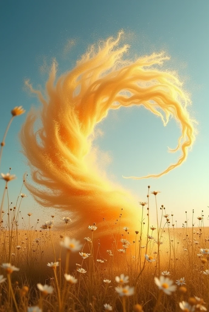 Dust with straw tentacles