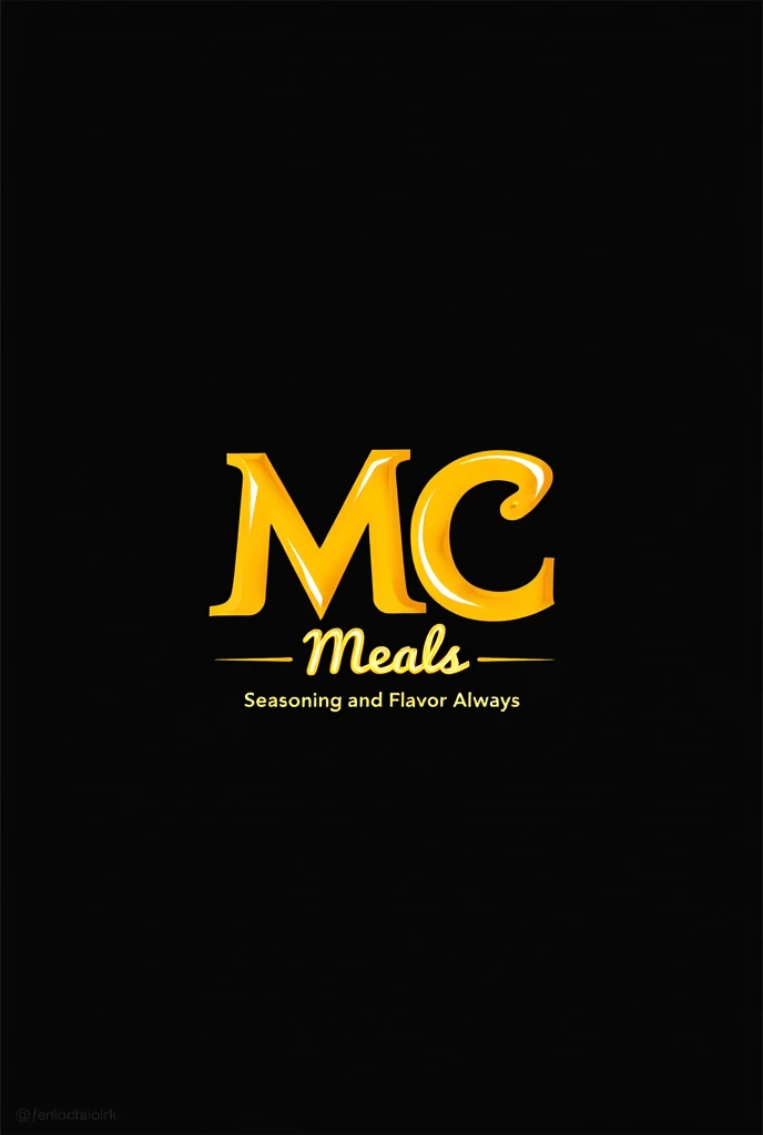 LOGO
MC MEALS
COLORS YELLOW AND BLACK
SLOGAN >> SEASONING AND FLAVOR ALWAYS