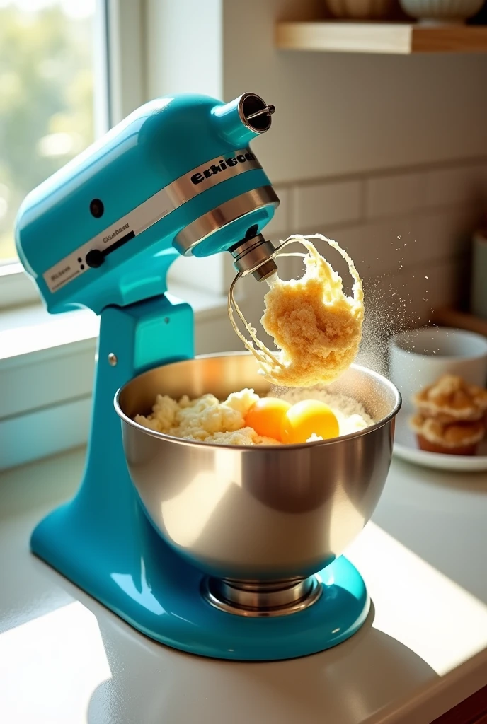 Add butter and coconut sugar in a cake beater, and an broken egg to the mixture , beat the egg