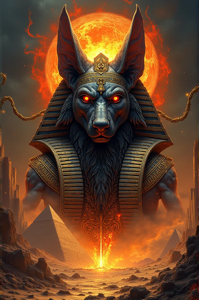 Peut tu me proposer un logo de groupe de death metal appelé Seth on Fire avec la tête du dieu égyptien Seth 