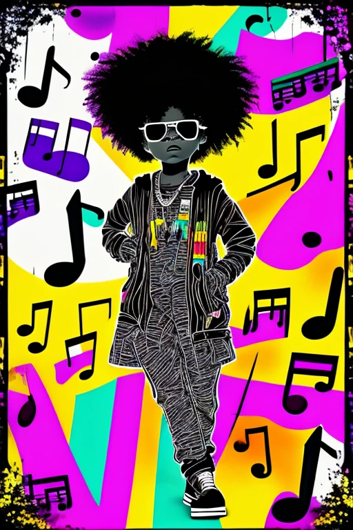 A background filled with scattered musical notes in various sizes and colors
A background completely filled with scattered musical notes in various sizes and colors, covering the entire screen.
beautiful girl colorful image
Dance hiphop Dance CREW Waacking Dance
Punking
gorilla dancer、
black medium hair black medium hair
Five fingers Baggy clothes Baggy clothes
