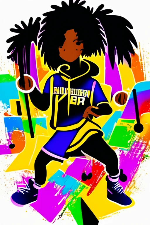 A background filled with scattered musical notes in various sizes and colors
A background completely filled with scattered musical notes in various sizes and colors, covering the entire screen.
beautiful girl colorful image
Dance hiphop Dance CREW Waacking Dance
Punking
gorilla dancer、
black medium hair black medium hair
Five fingers Baggy clothes Baggy clothes