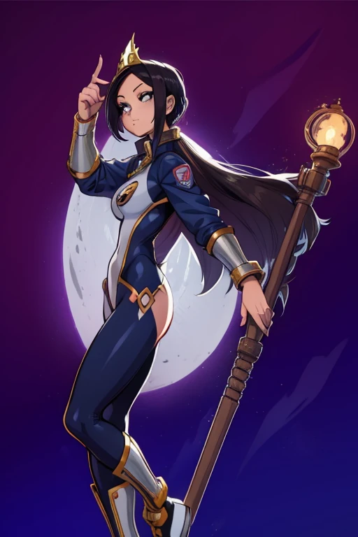 My Hero Academia style, anime Girl, female, Luz Noceda, The Owl House, Hero costume, full body suit, wide hips, wide thighs, Large breast,