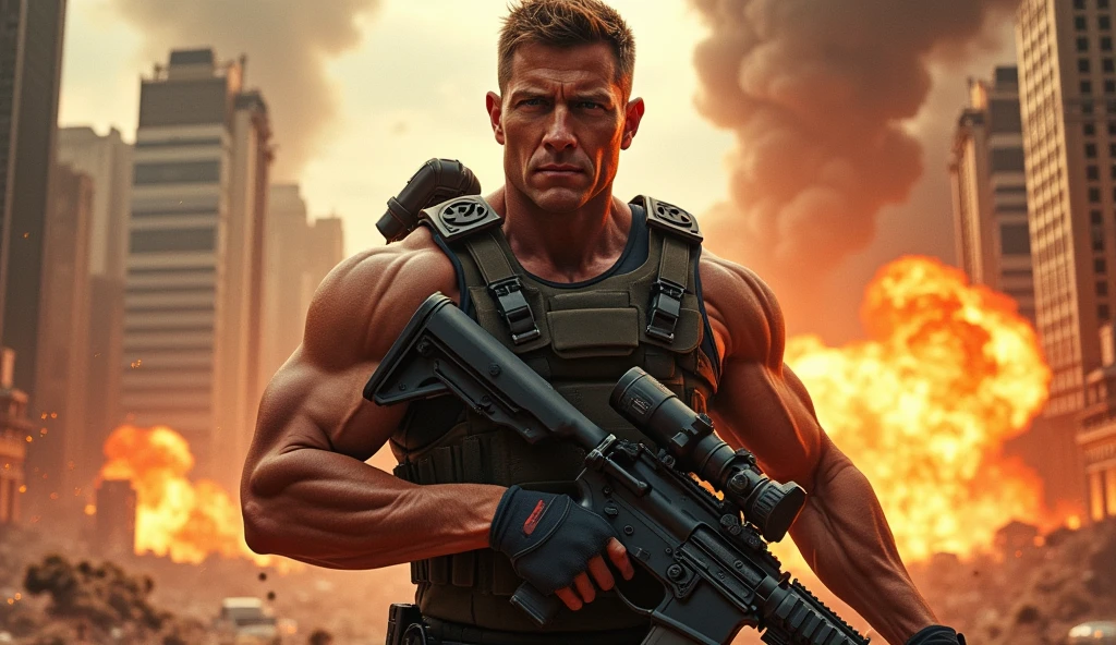 create a poster for action movie