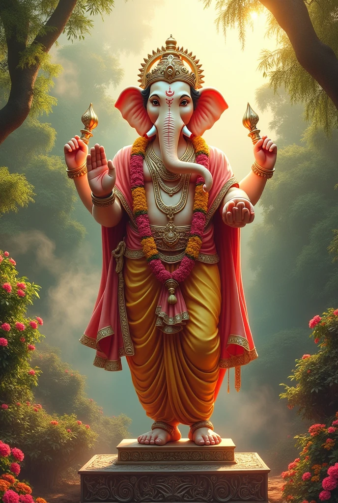 statue of Lord Ganesh in the avatar of Lord Ram Lala
