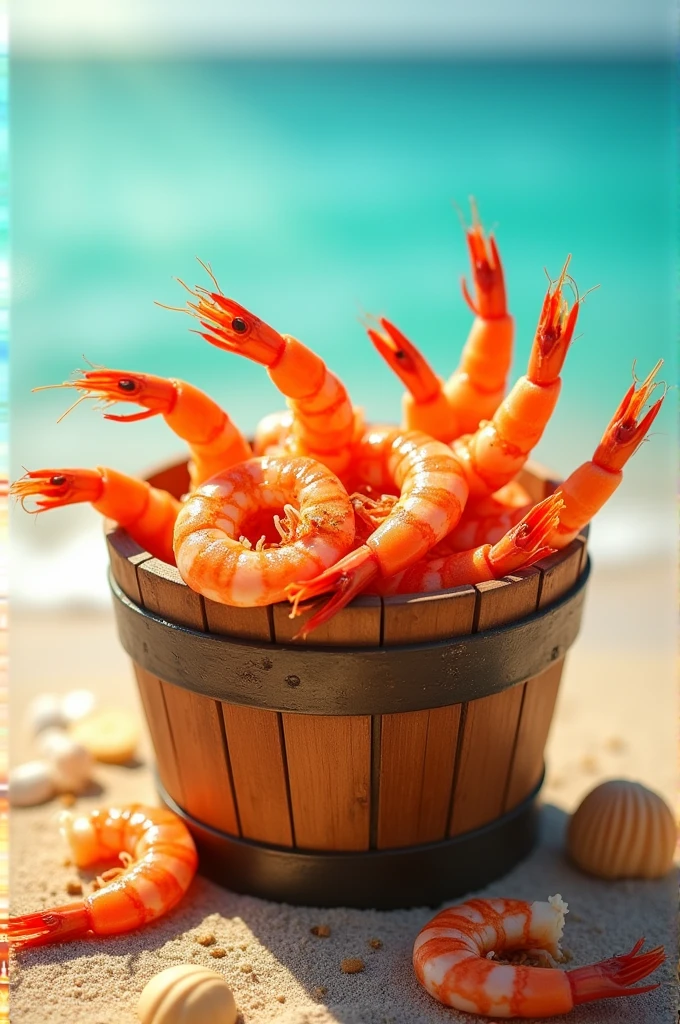 Shrimp bucket branding
