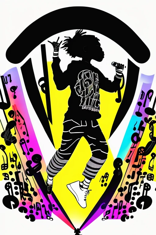 A background filled with scattered musical notes in various sizes and colors
A background completely filled with scattered musical notes in various sizes and colors, covering the entire screen.
beautiful girl colorful image
Dance hiphop Dance CREW Waacking Dance
Punking
gorilla dancer、
black medium hair black medium hair
Five fingers Baggy clothes Baggy clothes