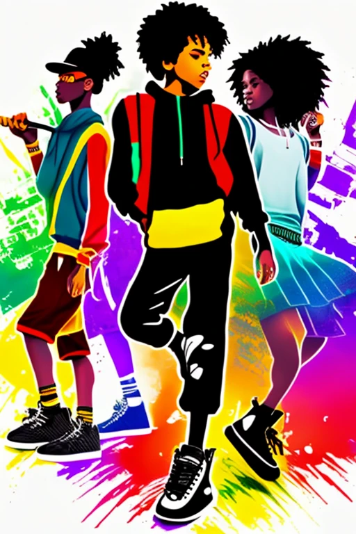 A background filled with scattered musical notes in various sizes and colors
A background completely filled with scattered musical notes in various sizes and colors, covering the entire screen.
beautiful girl colorful image
Dance hiphop Dance CREW Waacking Dance
Punking
gorilla dancer、
black medium hair black medium hair
Five fingers Baggy clothes Baggy clothes