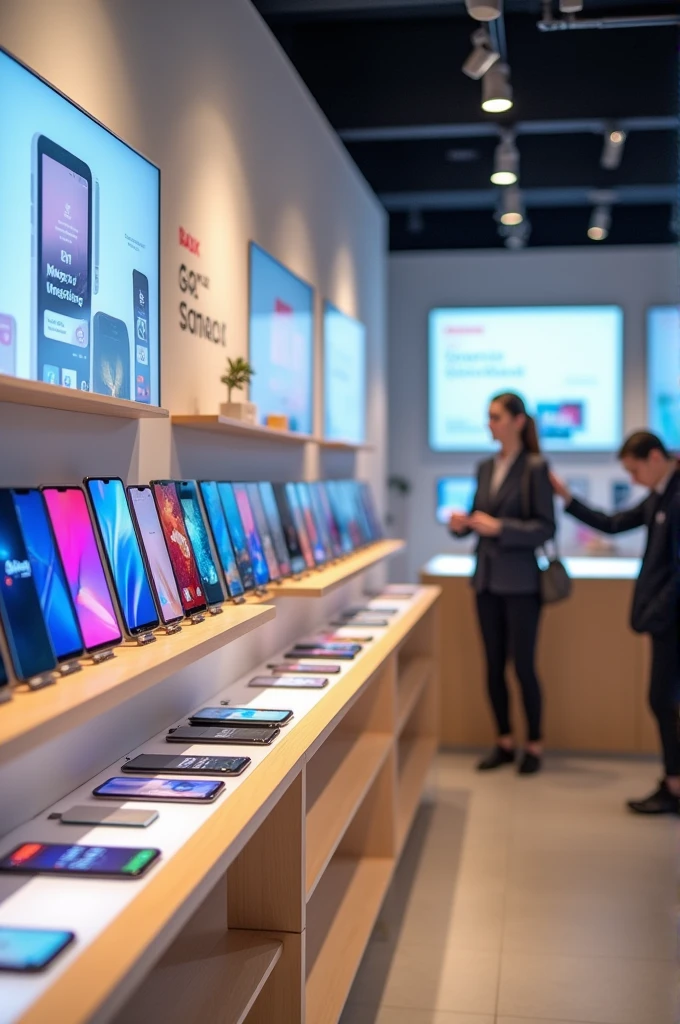 A simple mobile store with samsung phones 
