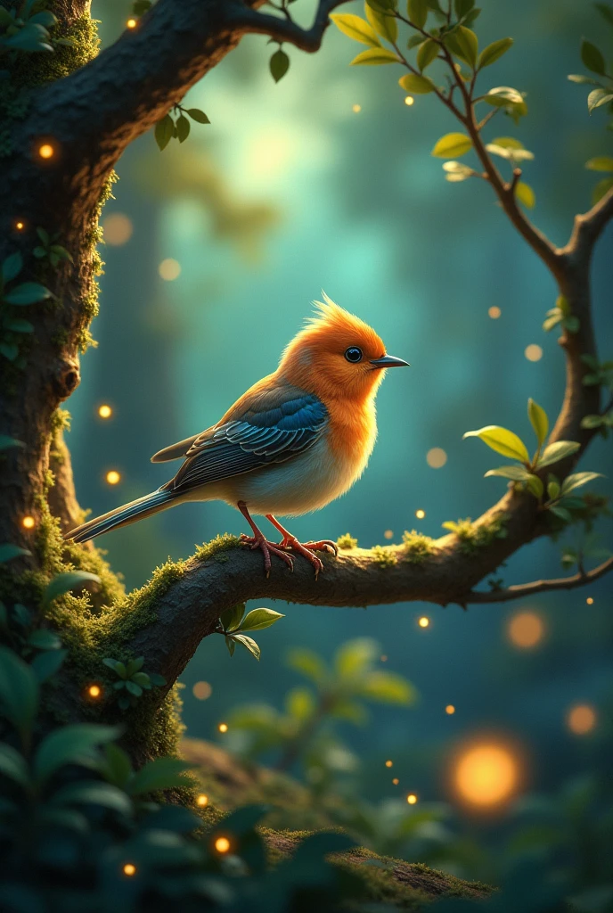 Bella** - A tiny, shimmering bird with a magical song, who has lost her way home and is seeking assistance to return to her nest