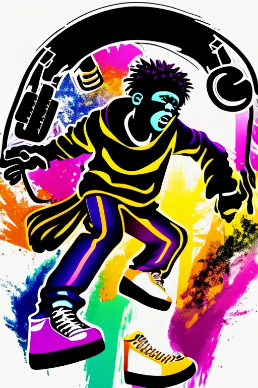 A background filled with scattered musical notes in various sizes and colors
A background completely filled with scattered musical notes in various sizes and colors, covering the entire screen.
beautiful girl colorful image
Dance hiphop Dance CREW Waacking Dance
Punking
gorilla dancer、
black medium hair black medium hair
Five fingers Baggy clothes Baggy clothes