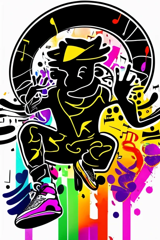 A background filled with scattered musical notes in various sizes and colors
A background completely filled with scattered musical notes in various sizes and colors, covering the entire screen.
beautiful girl colorful image
Dance hiphop Dance CREW Waacking Dance
Punking
gorilla dancer、
black medium hair black medium hair
Five fingers Baggy clothes Baggy clothes