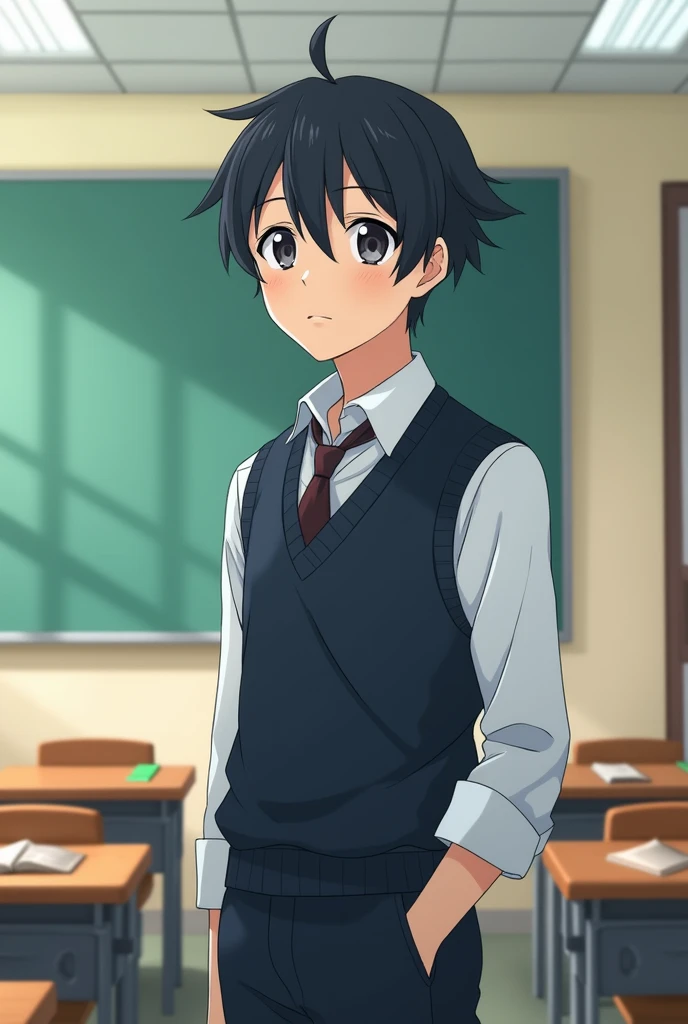 For men,Short fine hair,Black Hair,(Purpose 1:2,Clear Eyes,A sophisticated eye,Delicate eyes,Good Eyes,Eye details),Face Focus,Adult,school dress,Highest quality,Facial details,classroom,Standing,
sloth,Detail, no expression, anime