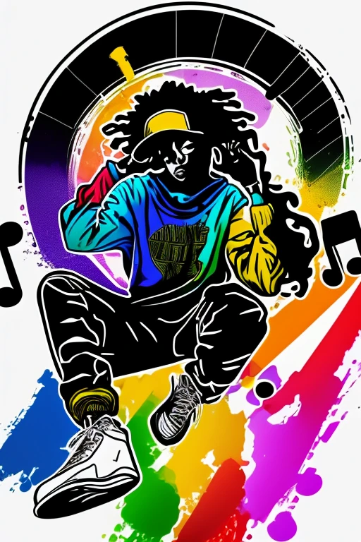 A background filled with scattered musical notes in various sizes and colors
A background completely filled with scattered musical notes in various sizes and colors, covering the entire screen.
beautiful girl colorful image
Dance hiphop Dance CREW Waacking Dance
Punking
gorilla dancer、
black medium hair black medium hair
Five fingers Baggy clothes Baggy clothes