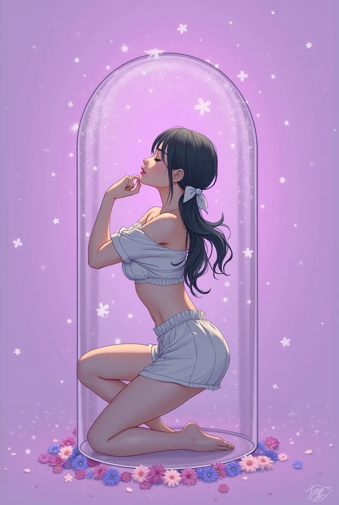 {{{{{3,318 trillion pixels high resolution, vivid filter, nsfw, A girl I thought was still very young showed her panting face and ample breasts so I gave her an aphrodisiac to make her look even sexier and her innocent appearance was tinted with a sexy aura, As she increases the concentration of the aphrodisiac she begins to kneeling straddling her lover and cowgirling, Realistic scenery and lovely nudity Japanese girl in a romantic Cylindrical crystal sparkling herbarium filled with flower oil, She's panting sleepy and pursing her lips just before accepting a cute kiss, unhooking her bra to reveal her nipples and full tits, thicken the lips look pretty, Her fluffy skin and curvy back, Boobs are fluffy and bouncy, Tits that get rounder bigger}}}}}, {{{{{detail of The panting face of a neat and cheerful girl loved by everyone, Her cute nipples and supple legs and romantic panting Inside a sparkling herbarium in female hormones oil depicted in detail, Trapping her in a cylindrical sparkling herbarium and oiling her to make her pretty and sexy, sideboob}}}}},{{{{{The hormones in the sparkling herbarium cause the innocent girl to change rapidly tits swelled up to huge gazongas form two beautiful mountains revealing a tight cleavage, It's too cute and innocent to see her go into her own world panting, magical in a romantic Cylindrical crystal herbarium filled with female hormones, All the sexiness that's amplified inside her makes her panting, Cuteness preserved forever shining in exchange for life from her, her beautiful slender underbust, slender curvy cute waistline, an lewd fetish for lips and necks and waistlines, her clearer nip line from underbust to hips, gloomy straight long ribbon twintails wig, thick vivid lips}}}}},{{Extremely detailed}},{{{{{heroine girl's Sexually unused body with pure and innocent aura}}}}}