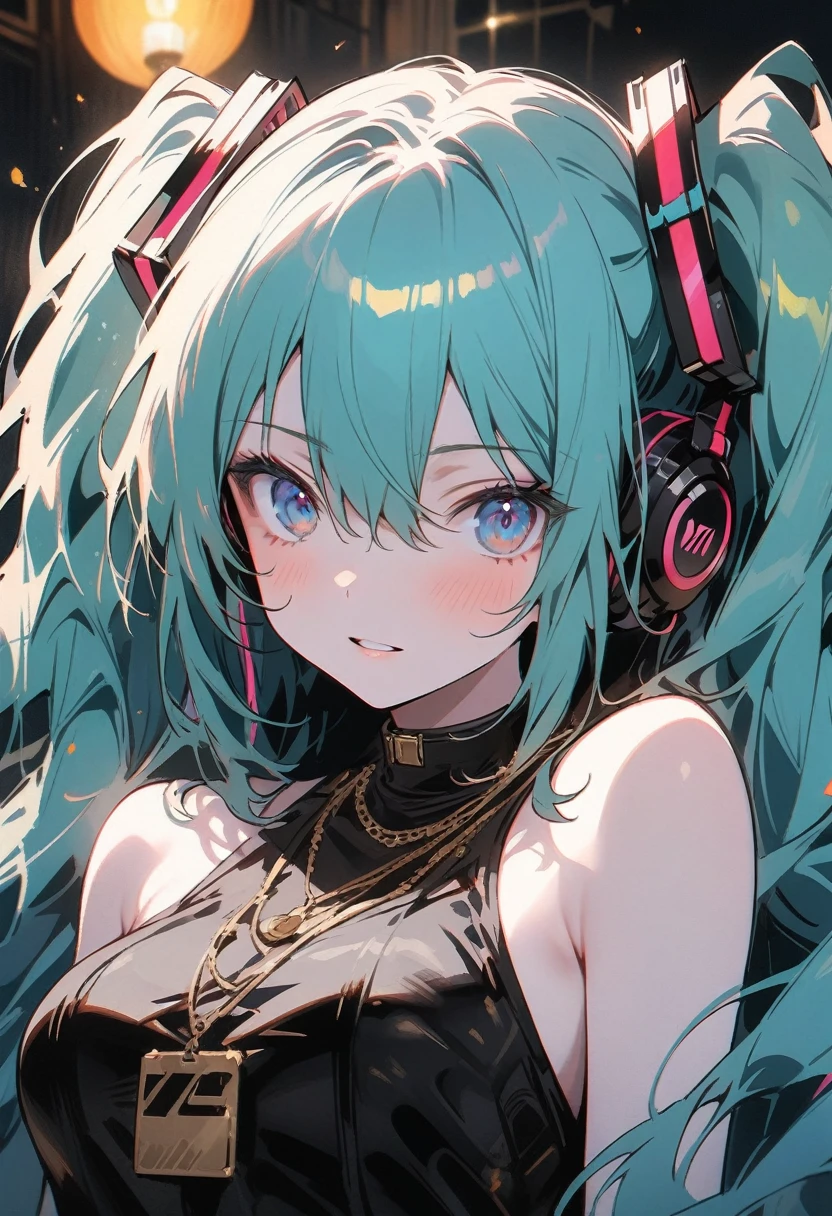 ((hatsune miku)), sparkling eyes, Sweets Castle, pale skin, tired face, 8k,wallpaper of extremely detailed CG unit, masterpiece,hight resolution,top-quality,top-quality real texture skin,hyper realisitic,increase the resolution,RAW photos,best qualtiy,highly detailed,the wallpaper,cinematic lighting,ray trace,golden ratio, long shot,