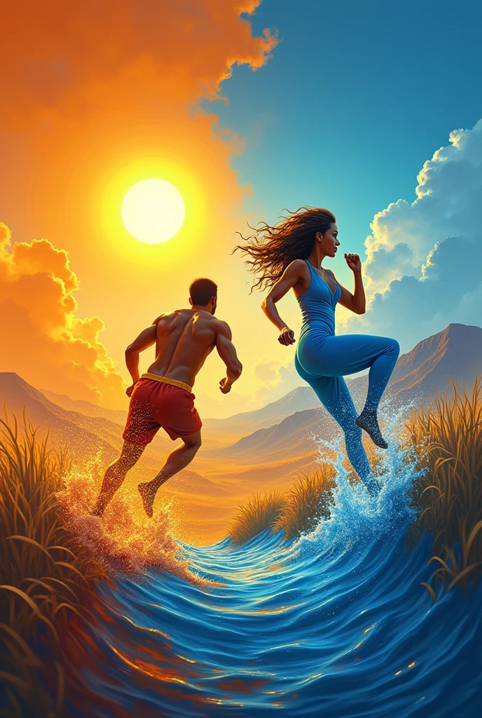 Fast and slow, they're on the move,
Fast like a cheetah, slow like a groove,
Hot and cold, oh what a feel,
Hot like the sun, cold like steel.