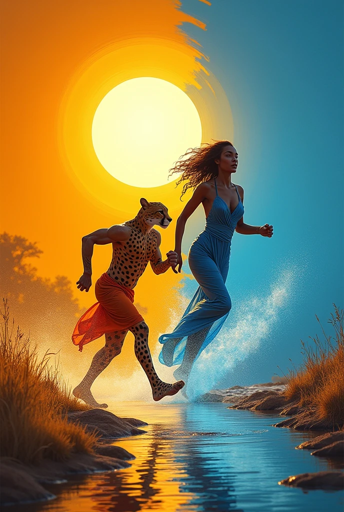 Fast and slow, they're on the move,
Fast like a cheetah, slow like a groove,
Hot and cold, oh what a feel,
Hot like the sun, cold like steel.
