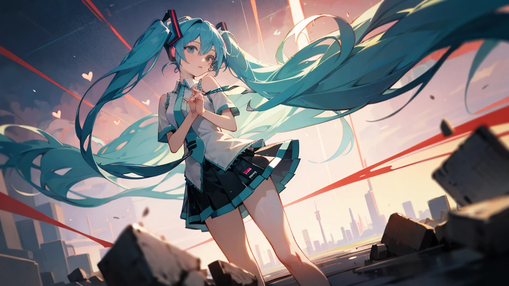 masterpiece, Highest quality,One person, hatsune miku,Beacon of the Heart,The light of the heart that guides you even in difficult times, without losing hope