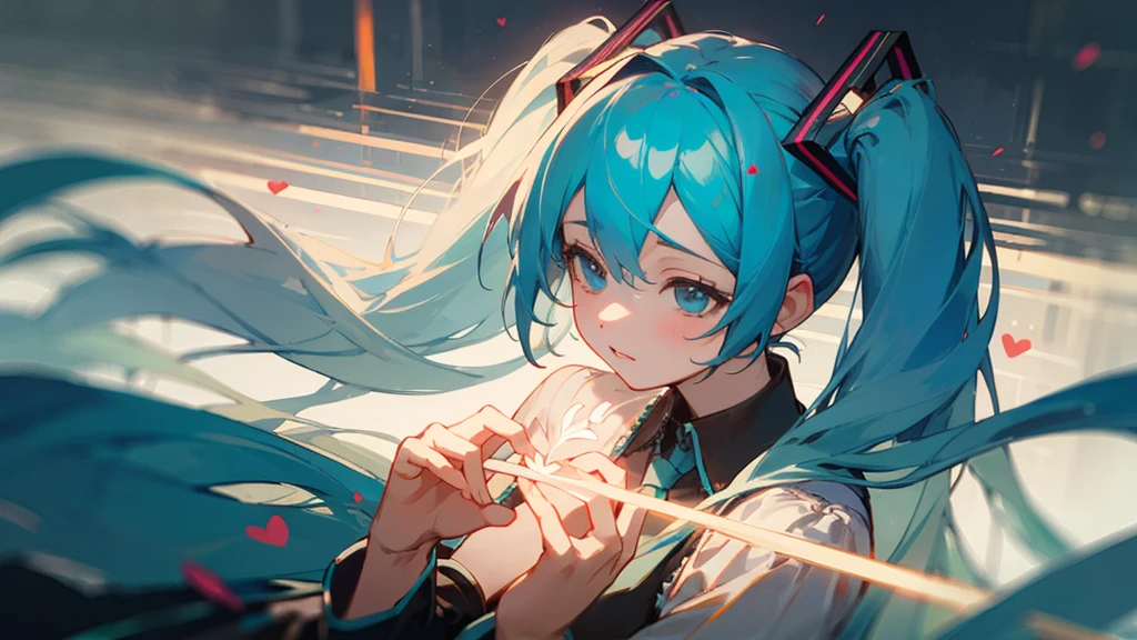 masterpiece, Highest quality,One person, hatsune miku,Beacon of the Heart,The light of the heart that guides you even in difficult times, without losing hope